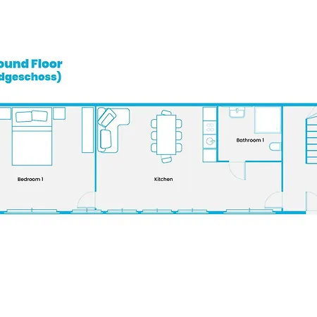 Apartman Mitte Loft Group & Family Friendly, 150m2, 2brs, 2bathrooms, Living & Dinning , 4 - 8 Guests *